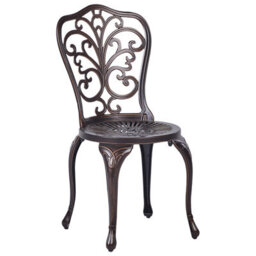 Beliani Set Of 2 Garden Chairs Triora Metal Brown - thumbnail 6