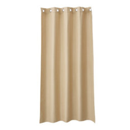 Living And Home Off White Eyelet Top Outdoor Waterproof Patio Curtain Mildew Resistant Shade 132X244Cm - thumbnail 3