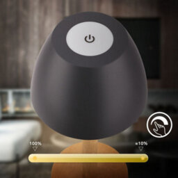Briloner Led Table Lamp Rechargeable Light Dimmable Cordless Touch Ip44 Warm White Wood Anthracite - thumbnail 4