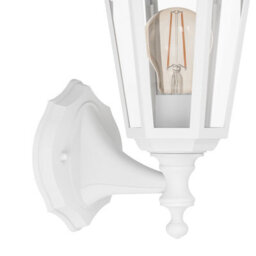 Eglo Olgiata-E Plastic Classic Outdoor Wall Light, White - thumbnail 3