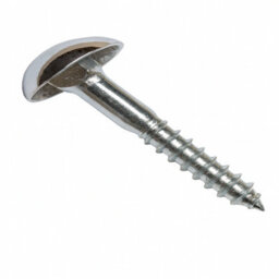 Home Range 10X 1 Inch X 8 Chrome Plated Mirror Screws, Decorative Fixing With Domed Cap For Mirrors & Panels - thumbnail 1