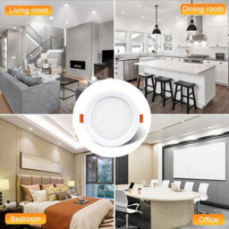 2Pack 2.5In Recessed Led Downlights, 5W 4000K Neutral White, 75mm Cut-Out Ceiling Spot Lights For Bathroom,living Room And Hallway - thumbnail 6