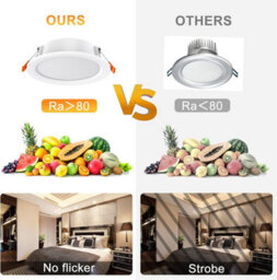 2Pack 2.5In Recessed Led Downlights, 5W 4000K Neutral White, 75mm Cut-Out Ceiling Spot Lights For Bathroom,living Room And Hallway - thumbnail 5