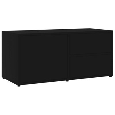 Berkfield Classic Tv Cabinet Black 80X34X36 Cm Engineered Wood - image 1