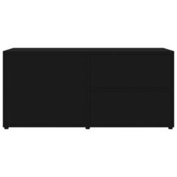 Berkfield Classic Tv Cabinet Black 80X34X36 Cm Engineered Wood - thumbnail 7