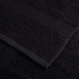 Berkfield Premium Towels Solund 10 Pcs Black 100X200 Cm 600 Gsm - thumbnail 6
