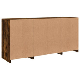 Berkfield Sideboard With Led Lights Smoked Oak 142.5X37X67 Cm - thumbnail 8