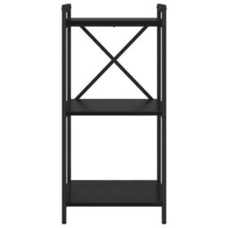 Berkfield Bookcase Black Oak 40 X 30 X 83 Cm Engineered Wood - thumbnail 8