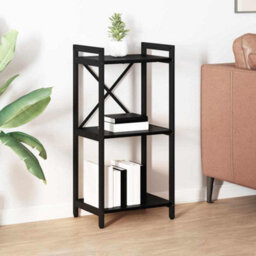 Berkfield Bookcase Black Oak 40 X 30 X 83 Cm Engineered Wood - thumbnail 1