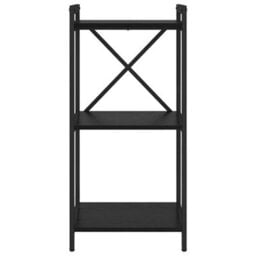 Berkfield Bookcase Black Oak 40 X 30 X 83 Cm Engineered Wood - thumbnail 7