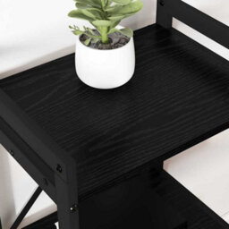 Berkfield Bookcase Black Oak 40 X 30 X 83 Cm Engineered Wood - thumbnail 6