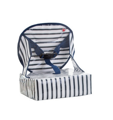 Baby To Love Easy Up Toddler Feeding Booster Seat Blue Stripes - image 1
