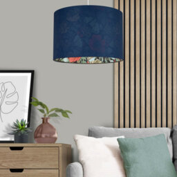 Multicoloured Floral Drum Lamp Shade (D)30Cm - thumbnail 1