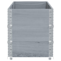 Berkfield Garden Planter Grey 150X50 Cm Solid Wood Pine - thumbnail 4