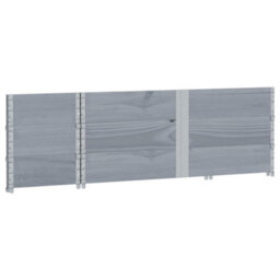 Berkfield Garden Planter Grey 150X50 Cm Solid Wood Pine - thumbnail 6