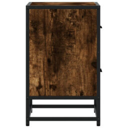 Berkfield Bedside Cabinets 2 Pcs Smoked Oak 40X31X50 Cm Engineered Wood - thumbnail 7
