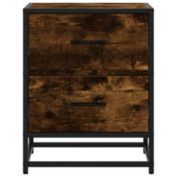 Berkfield Bedside Cabinets 2 Pcs Smoked Oak 40X31X50 Cm Engineered Wood - thumbnail 5
