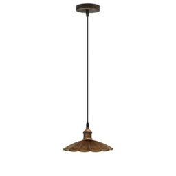 Ledsone Vintage Industrial Single Hanging Metal Ceiling Light E27 Base Kitchen Island Living Room Dining Room Hallway Office - thumbnail 4