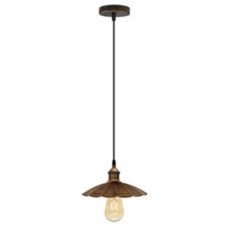 Ledsone Vintage Industrial Single Hanging Metal Ceiling Light E27 Base Kitchen Island Living Room Dining Room Hallway Office - thumbnail 2