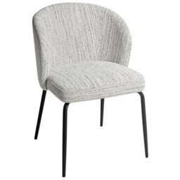 Beliani Set Of 2 Dining Chairs Zana Fabric White - thumbnail 6