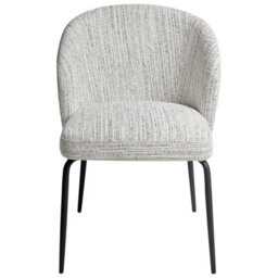 Beliani Set Of 2 Dining Chairs Zana Fabric White - thumbnail 7