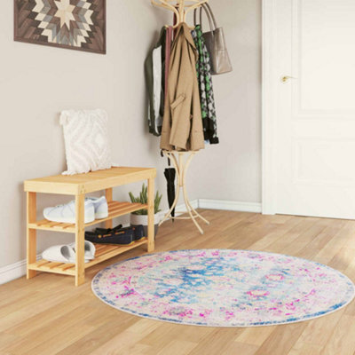 Berkfield Rug Washable Multicolour Size  120 Cm Anti Slip - image 1