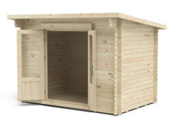 Forest Garden Harwood 3.0M X 2.0M Log Cabin - Pent Roof, 24Kg Felt Plus Underlay - thumbnail 2
