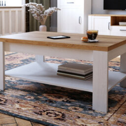 Furniture To Go Bohol Coffee Table In Riviera Oak/white - thumbnail 6