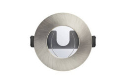 Luminosa Lighting Luminosa Led Fire Rated Static Downlight Recessed Spotlight Round Insulation Guard / Gu10 Holder Satin Nickel Ip65 - thumbnail 3