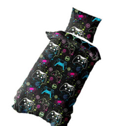 Floso Gamer For Life Graffiti Reversible Duvet Set Multicoloured (Single) - thumbnail 3