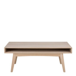 Furniture To Go Marte Coffee Table With Open Shelf In White Oak - thumbnail 2