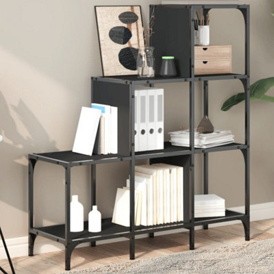 Berkfield Bookcase Black 92X30X102 Cm Engineered Wood And Metal - image 1