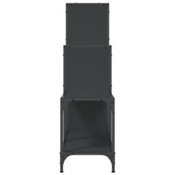 Berkfield Bookcase Black 92X30X102 Cm Engineered Wood And Metal - thumbnail 6