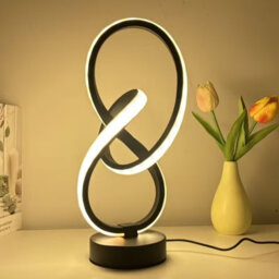 Modern Spiral Usb Desk Lamp With Three Colors And Adjustable Temperature - thumbnail 1
