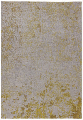 Yellow Abstract Outdoor Rug, Abstract Stain-Resistant Rug For Patio Decks, 2mm Modern Outdoor Area Rug-120Cm X 170Cm - image 1
