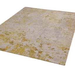 Yellow Abstract Outdoor Rug, Abstract Stain-Resistant Rug For Patio Decks, 2mm Modern Outdoor Area Rug-120Cm X 170Cm - thumbnail 4
