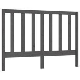 Walplus Bed Headboard Grey 146X4X100 Cm Solid Wood Pine - thumbnail 2