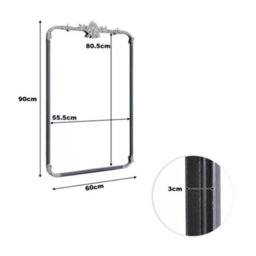 Living And Home Wall Mounted Metal Framed Decorative Framed Mirror W 600mm X H 900mm - thumbnail 6