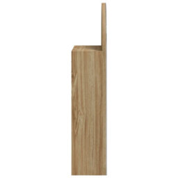 Vidaxl Bathroom Mirror Cabinet With Led Light Arched Oak 42X13X70 Cm - thumbnail 7
