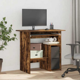 Walplus Desk Smoked Oak 80X45X74 Cm Engineered Wood - thumbnail 3