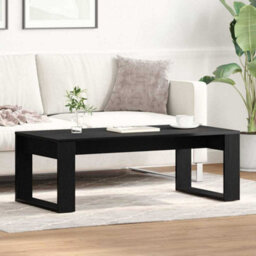 Walplus Coffee Table Black Oak 102 X 50 X 35 Cm Engineered Wood