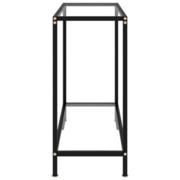Berkfield Console Table Transparent 80X35X75 Cm Tempered Glass - thumbnail 3