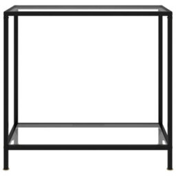 Berkfield Console Table Transparent 80X35X75 Cm Tempered Glass - thumbnail 2