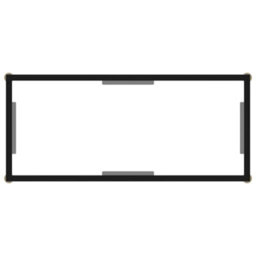 Berkfield Console Table Transparent 80X35X75 Cm Tempered Glass - thumbnail 4