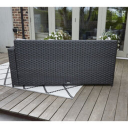 Barcelona 9 Seater Rattan Garden Dining Set With Rising Table In Black - thumbnail 6