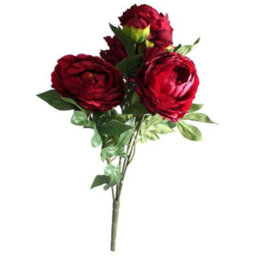 Peony Bush - Burgundy Artificial Flowers - thumbnail 5