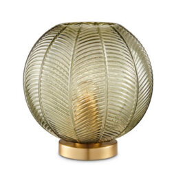 Furniturebox Uk Nadine Small Green Glass Globe Table Lamp - thumbnail 4