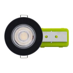 Luceco F-Eco Matt Black Fixed Led Fire-Rated Warm White Downlight 5W Ip65 - thumbnail 6