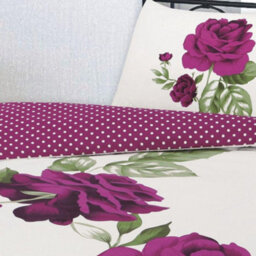 Homespace Direct Ltd Kampala Hill Isabella Plum Duvet Cover Set Floral Themed King Bedding Set - thumbnail 3