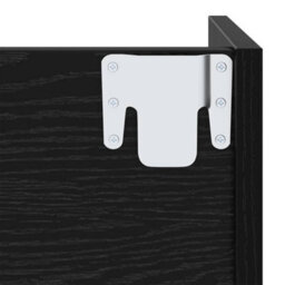 Walplus Wall Shoe Cabinet With Shelf Other Black Oak Engineered Wood - thumbnail 8